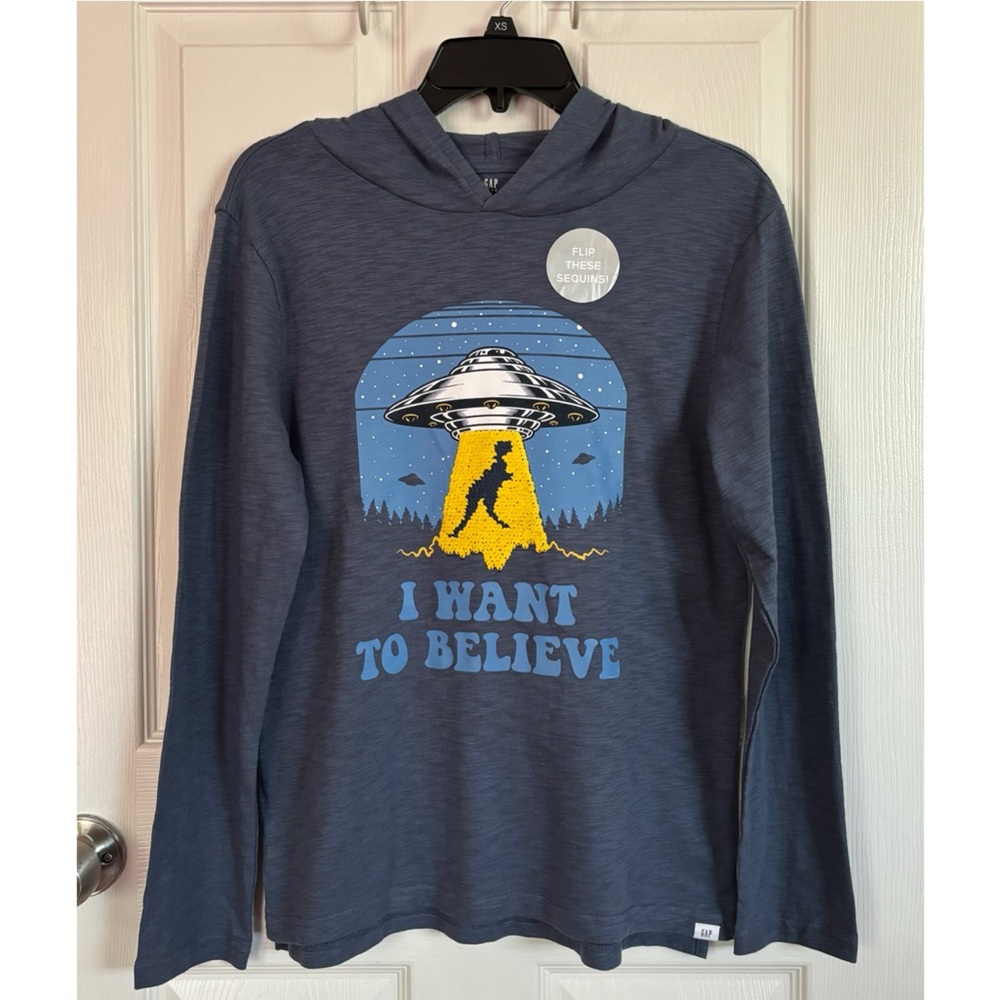 GAP Sequin T-Shirt Hoodie